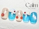 クリームソーダネイル
