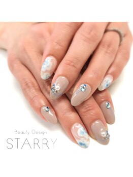 スターリー(STARRY)/上品 手描きフラワー