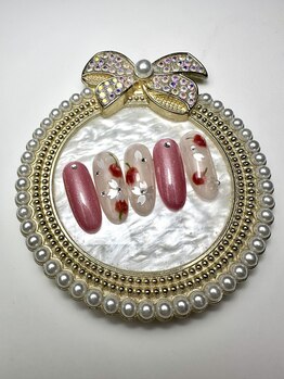 ブリリアント/桜ネイル