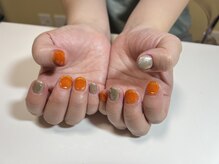 ニエ(Nie)/囲いネイル×ワンカラー