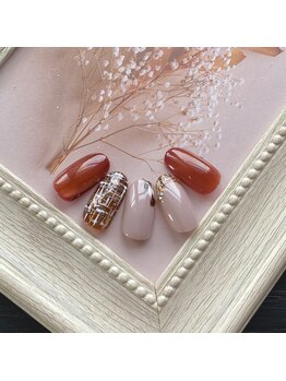 セプトネイル 函館店(SEPT NAIL)/2月おとな可愛いサンプル