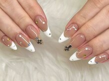 ビアンカ 浦和西口店(Bianca)/白フレンチ×カラフルストーン