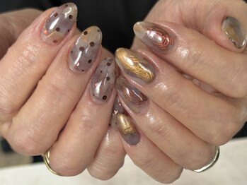 エマ ランド(emma land)の写真/他とは違う繊細なニュアンス♪ニュアンス大得意のネイリストが手掛ける【シンプルニュアンスコース¥8,500】