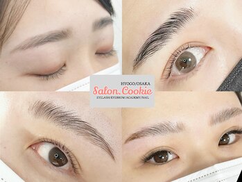 サロンドットクッキー 大阪上本町(Salon.Cookie)の写真/【美眉スタイリングで印象チェンジ◆】形/毛量など難しい眉の自己処理はお任せ!毛流れまで整うHBLも人気◎