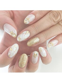 アイラッシュアンドネイル専門店 クラル(CURAR)/シェルネイル￥9980