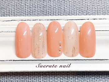 スエルテ ネイルサロン 北千住店/美爪マーブルネイル¥7000