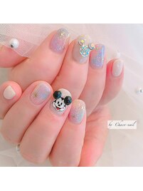ネズミーランドのネイル
