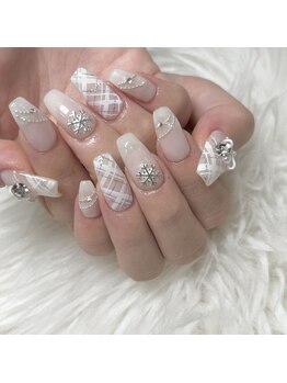 バベル 新町店(Babel)/チェックネイル　¥8000～