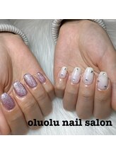 オルオル(OluOlu)/magnet×モテ可愛ちゅるんネイル