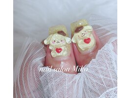 キャラクターネイル　ぷりん