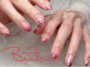 桜×ピンクグラデーション