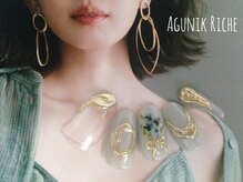 アグニークリッシェ(Agunik Riche)/【押し花ネイル】
