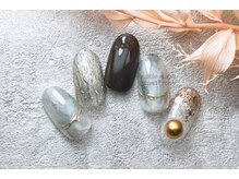 バブル シュガー バイ ネイルクローネ(bublle sugar by.nail crone)/冬ニュアンスネイル