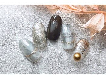 バブル シュガー バイ ネイルクローネ(bublle sugar by.nail crone)/冬ニュアンスネイル