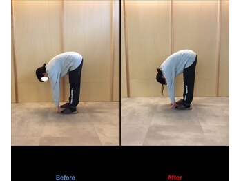 徳島藍住整骨院 ザ ビー(THE B)/ピラティス初回体験before/after