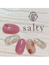ネイルアンドアイラッシュサロン ソルティ 寺田町(salty)/ミラーフラワー