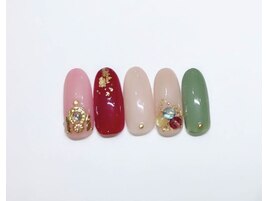 カラフル秋ネイル