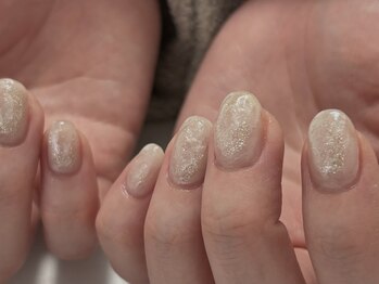 トーンネイル(tone nail)/ホワイト×フラッシュ