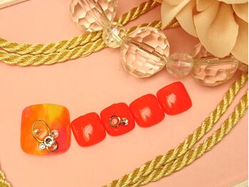 ネイルアンドアイラッシュ リラ 東三国店(Rela)/パッションフルーツカラー