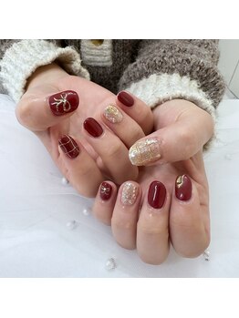 エレガンシア(Elegancia)/ribbon nail