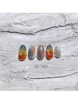 ネイルズ モダ(NAIL'S MODA)/6月の新作1/夕日ネイル