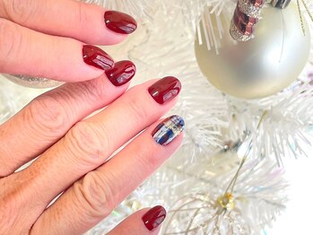 シェリ バイ リッシュ(Cheri by RICHE)/ボルドー×ネイビーチェック