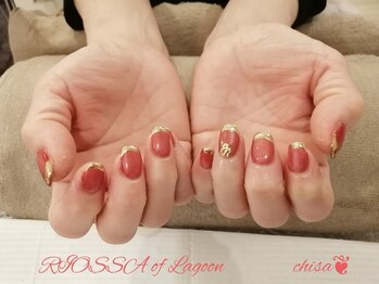 リオッサ オブ ラグーン(RIOSSA of Lagoon)/ミラーフレンチネイル