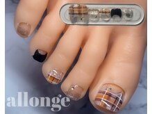 美サロン アロンジェ甲府向町店/チェック柄ネイル☆