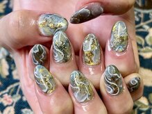 ブランシュ 藤沢(Blanche)/オーダーメイドネイル グレー