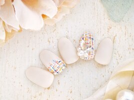 パールビジュー☆マットツイード