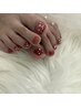 【他店オフ無料】サンダル準備！　FOOT親指アート６８００円