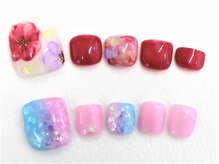 ネイルサロンセレーネ(Selene)/フットネイル　フラワー