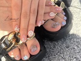 #キラキラネイル