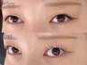 初回LEDフラットラッシュ120本+マツパ【オフ込み】マツエク