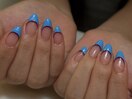 海外風フレンチネイル