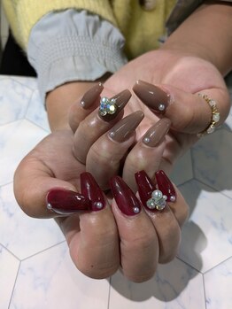 ネイルサロン グレイス(Grace)/【スカルプ】秋色ワンカラー