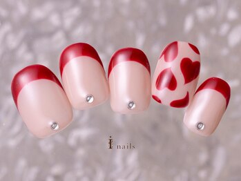 フレンチハートネイル9480円