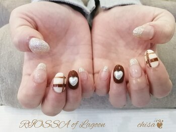 チェックデザインネイル