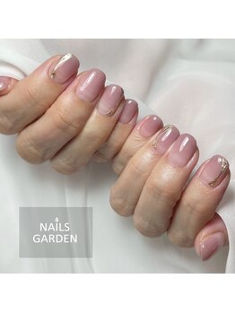 ネイルズガーデン(NAILS GARDEN)/シンプル×グラデーションネイル