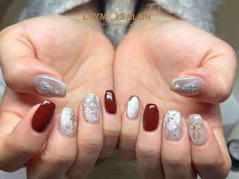 冬のきらめきネイル