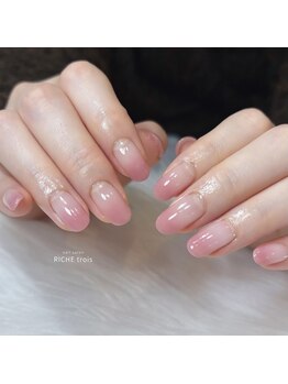 ピーチカラーグラデ