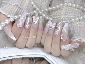 リンドネイル バイ モカ アンド ララ(Lind nail by moca and LaLa)/【mio】ガーリーネイル