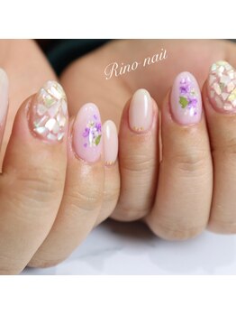 リノ ネイル(Rino nail)/紫陽花ネイル