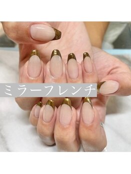 イフネイル(if nail)/◇ミラーフレンチ◇