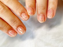 ネイルサロン イントゥ(into_)/ホログラム　クリア ピンク