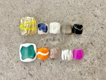8(HACHI)/定額フットネイルデザインネイル