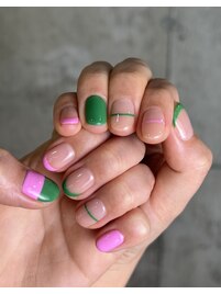 medium + ピンク×グリーン最高!