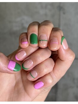 ヨーク(YOKE)/medium + ピンク×グリーン最高!