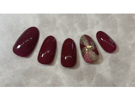 クリスマスオーナメントネイル