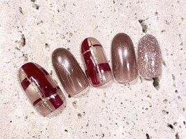 バレンタインネイル パラジェル